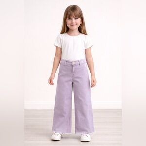 Lavender Wide-Leg Kids Jeans from Zara | Size 9US GIRL